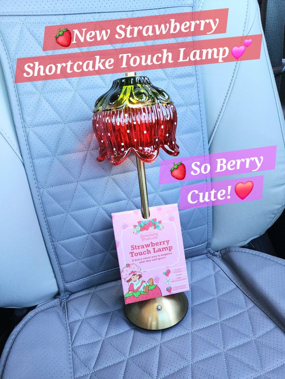Strawberry Shortcake Touch Lamp Light Red New Y2k Vintage Flower Coquette